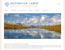 Tablet Screenshot of inspiration-leben.com
